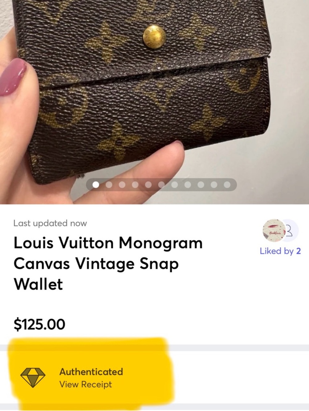 Louis Vuitton Monogram Canvas Vintage Snap Wallet - Picture 12 of 12